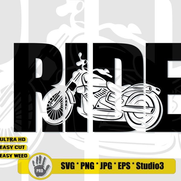 Ride Motorcycle Svg File  | Motorcycle svg | Harley Davidson svg | Harley svg | Motorcycle Cut file  | Motorcycle Cut Files