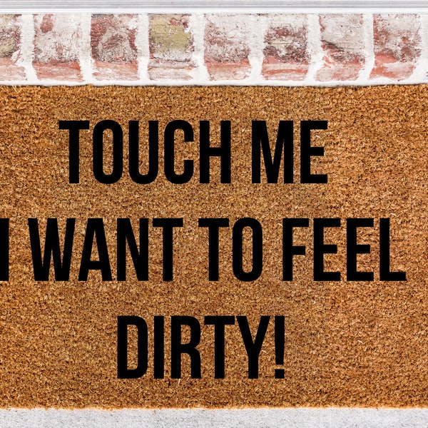 Touch Me Door Mat Etsy