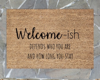 Welcome Doormat, Funny Doormat, Porch Decor, Home Doormat, Housewarming Gift