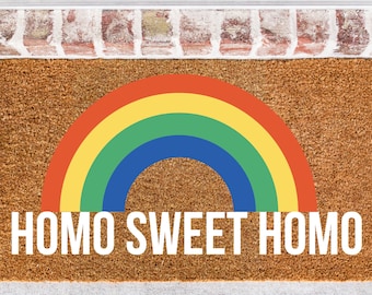 Home Sweet Homo Funny Doormat