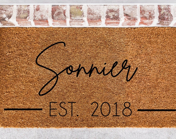 Personalized Doormat, Custom Family Name Doormat, Welcome Home Mat, Porch Decor, Personalized Family Name Doormatt