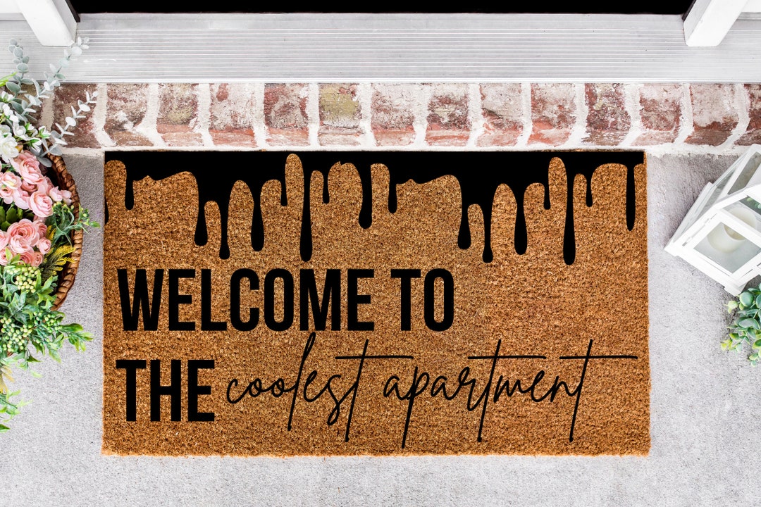 to the Coolest Apartment Doormat Trippy Doormat Etsy
