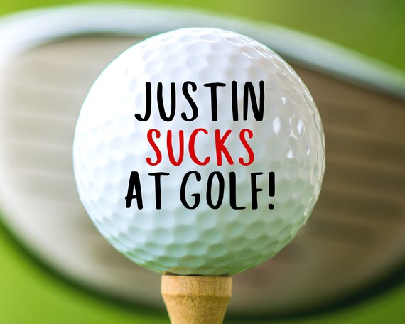 Custom Funny Golf Balls, Personalized Golf Ball, Christmas Gifts for Men,  Stocking Stuffers, Golfer Gifts, Gag Gifts. Funny Golf Gifts