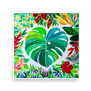 Monstera art print