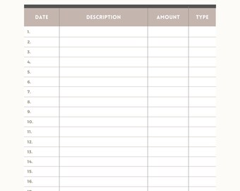 Printable Simple Monthly Budget Planner - Etsy