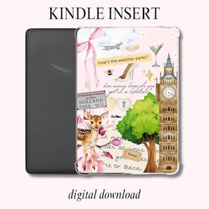 Pink Magnolia Parks Kindle Skin | Jessa Hastings | Printable | Clear Case Insert | Kindle Aesthetic | Kindle Stickers | Digital Download
