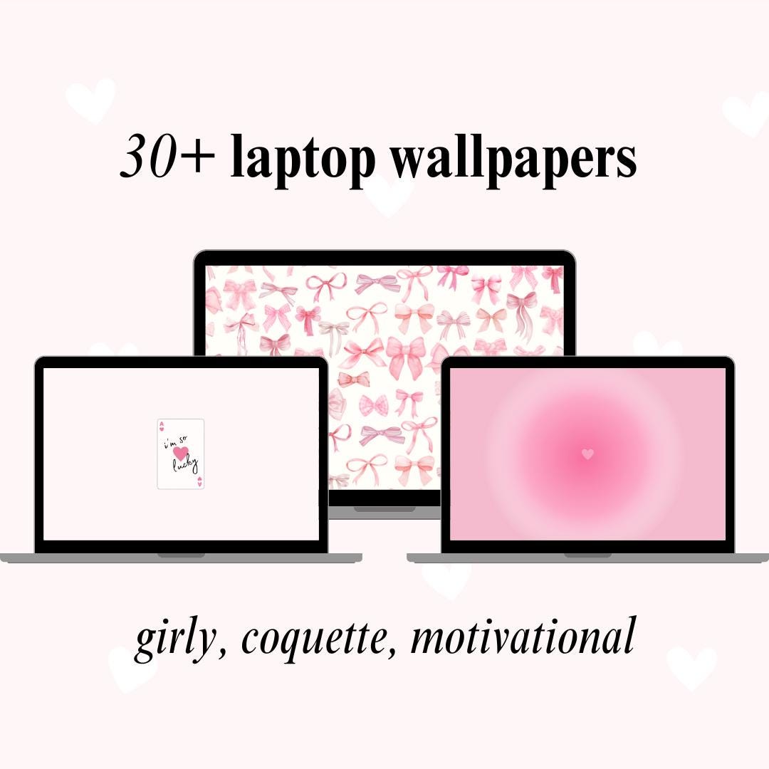 Coquette laptop wallpaper - Etsy México, image size:1080x1080