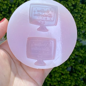 Online Detektiv Computer Ohrringe Gießform *Handmade Mold* *Silikonform* *Resin Ohrringe Form*