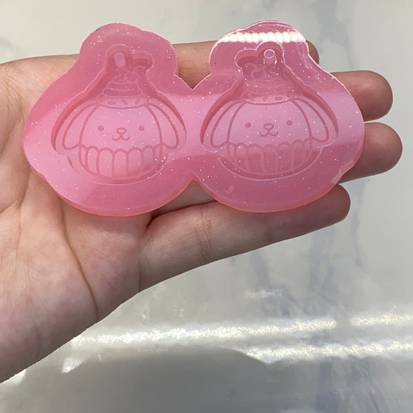 Pompompurin Sanrio Dog Earrings Mold *Handmade Mold* *Resin Mold* *Kawaii Resin Molds* *Hello Kitty*