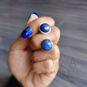 Afghan Lapis Lazuli Manschettenknöpfe: Formeller Herren Schmuck