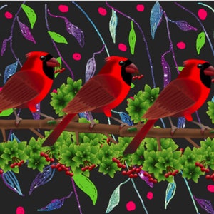 Cartões de Natal Artesanais - Love Birds Designs Cartões Feitos à Mão - Pacote de 4