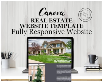 Strona internetowa Canva Real Estate - Szablon- Strona internetowa Canva, Strona internetowa Canva Real Estate, Strona internetowa Real Estate, Szablon strony internetowej Canva