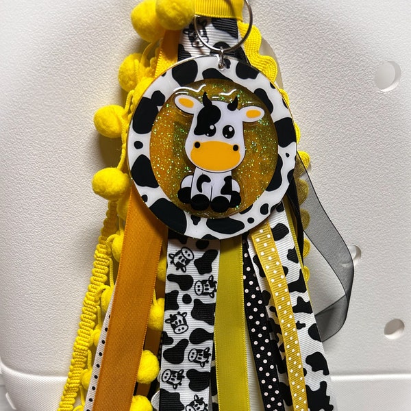 Cow Print Bag Tassel