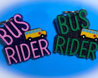 Bus Rider; Backpack Tag; School Tags; Custom Bag Tag - Etsy