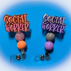 Social Worker Badge Reels