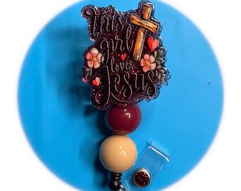 Carrete de insignias "Esta chica ama a Jesús"