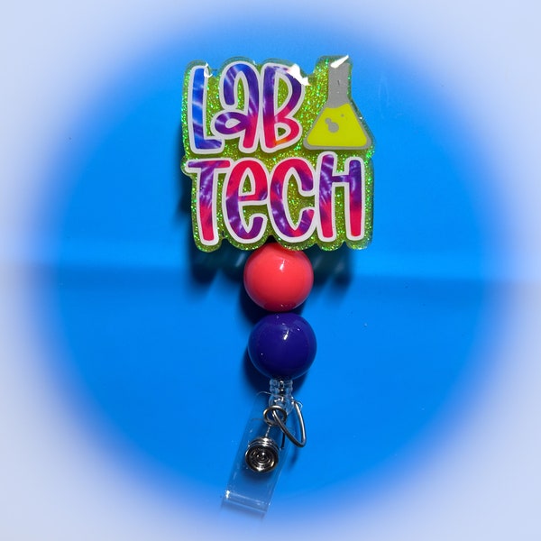 Cute Lab Tech Badge Reel - Etsy