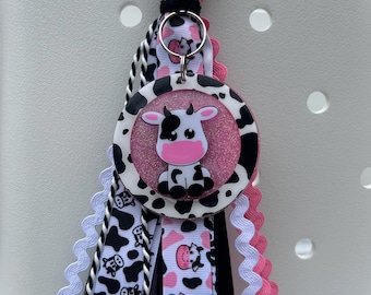 Cow Print Bag Tassel