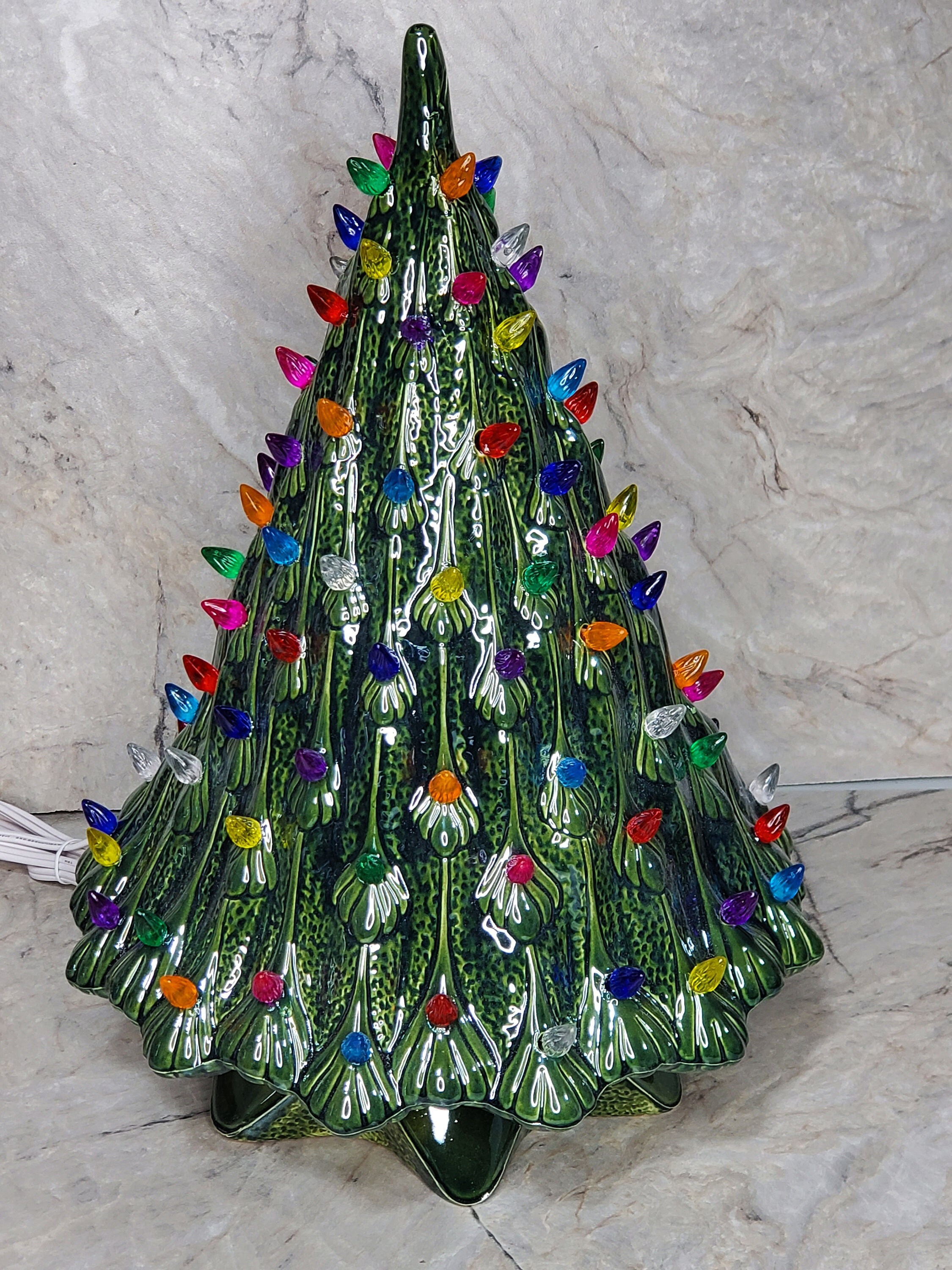 Retro Ceramic Christmas Tree Etsy