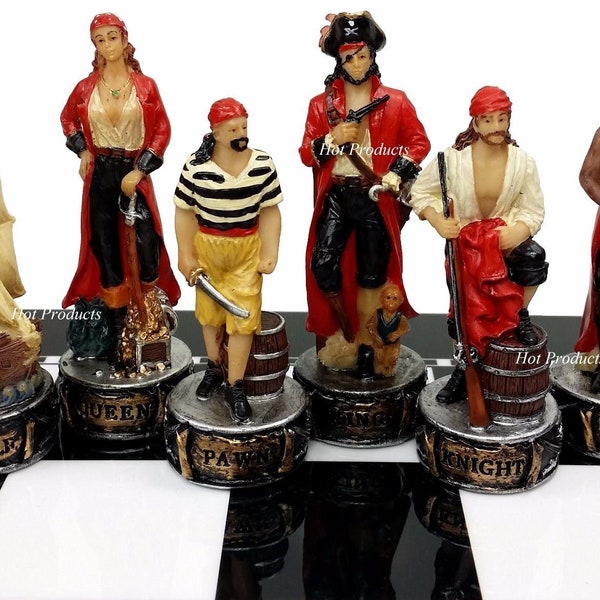 Pirates Vs Royal Navy Pirate Chess Men Set - NO BOARD