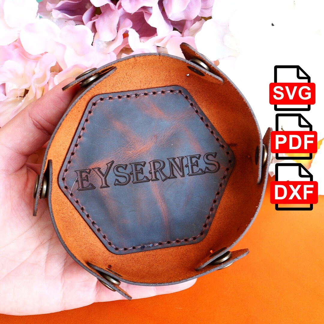 Diy Leather Tray Pdf,svg,dxf , Leather Valet Tray Pattern , Leather
