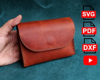 Leather Belt Bag Pattern / Leather Belt Bag Template  /A4 and Us Letter Pdf/ Svg / Dxf DIY / For Laser Cut /Pdf and Svg