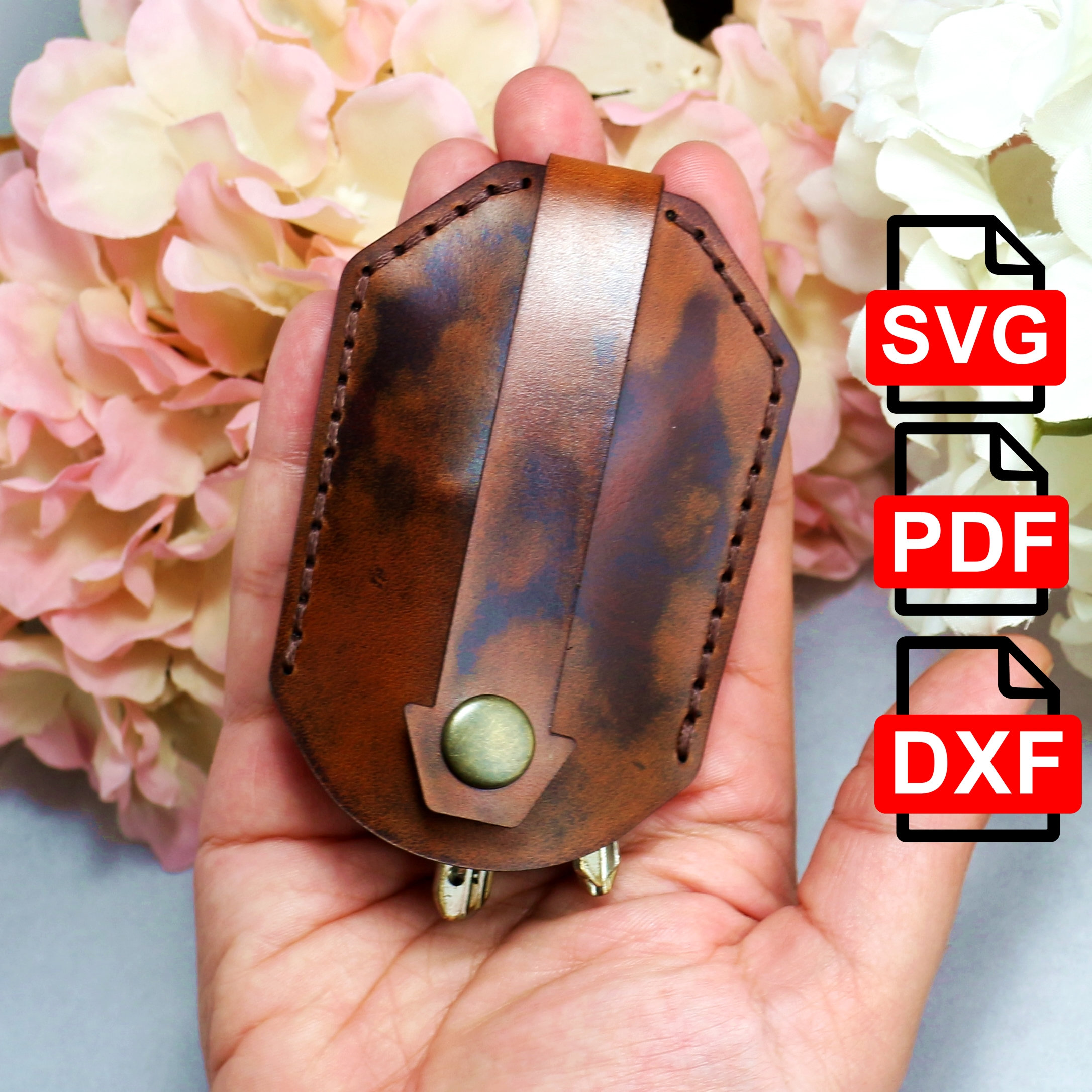 Key Case Cartoon Leather Key Holder Pouch For Women - Cute - Foto 5