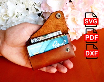 Origami Wallet Pattern /A4 and Us Letter Pdf/ Svg / Dxf DIY / For Laser Cut /Pdf and Svg /Template,Folding Seamless Wallet Pattern