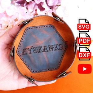 Diy Leather Tray Pdf,Svg,Dxf , Leather Valet Tray Pattern , Leather Tray Template, Leather Tray PDF,SVG,DXF, Box Tray Pattern/Tutorial Video