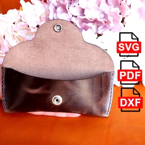 Modello custodia per occhiali in pelle/Modello custodia per occhiali da sole in pelle/A4 e US Letter Pdf/Svg/Dxf fai da te/Per taglio laser/Pdf e Svg/Modello