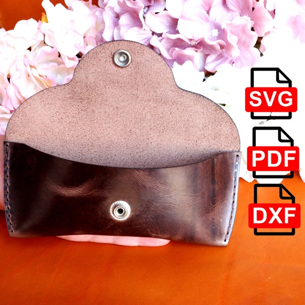 Leather Glasses Case Pattern/Leather Sunglasses Case Pattern /A4 and Us Letter Pdf/ Svg / Dxf DIY / For Laser Cut /Pdf and Svg /Template