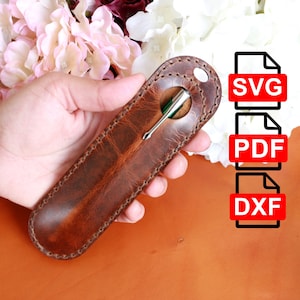 Leather Pen Case Template: PDF, SVG, DXF Pattern