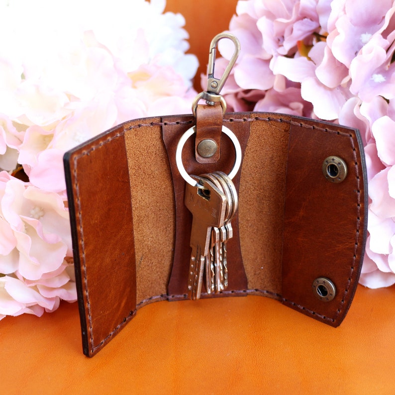 Leather Key Holder PDF SVG and DXF Patterns. Leather Key Etsy