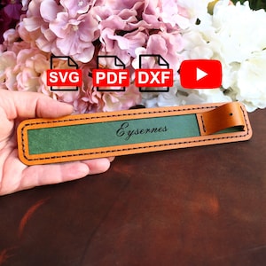 Modelo de suporte de incenso de couro, padrão de suporte de incenso de couro, modelo PDF-SVG-DXF, padrão diy/vídeo tutorial