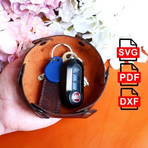 Leather Valet Tray Pattern , Leather Tray Template, Leather Tray PDF,SVG,DXF Box Tray Pattern, Diy Leather Tray Pdf,Svg,Dxf
