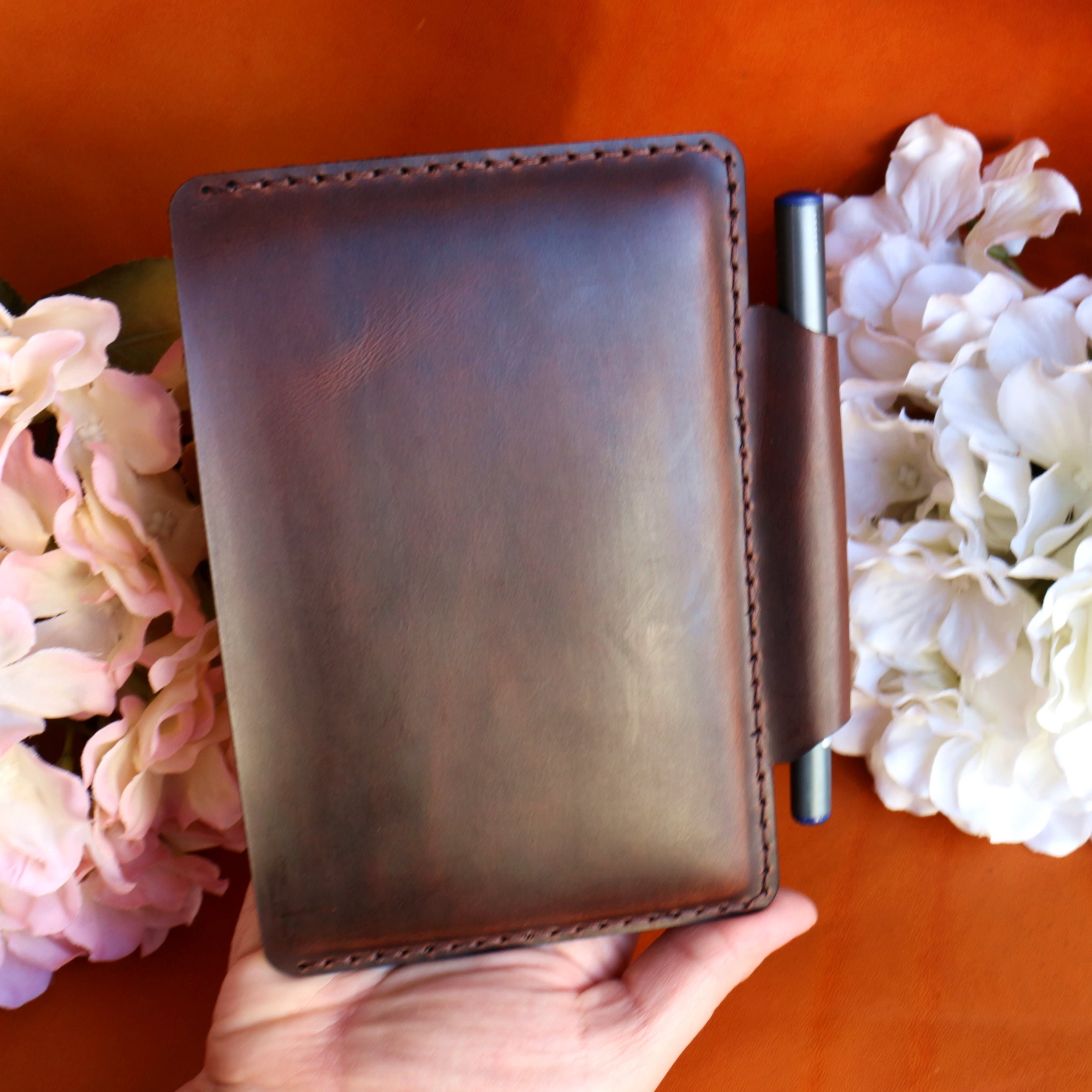 Leather A6 Notebook Cover Template, DIY Pattern (pdf, Svg, Dxf) - Etsy