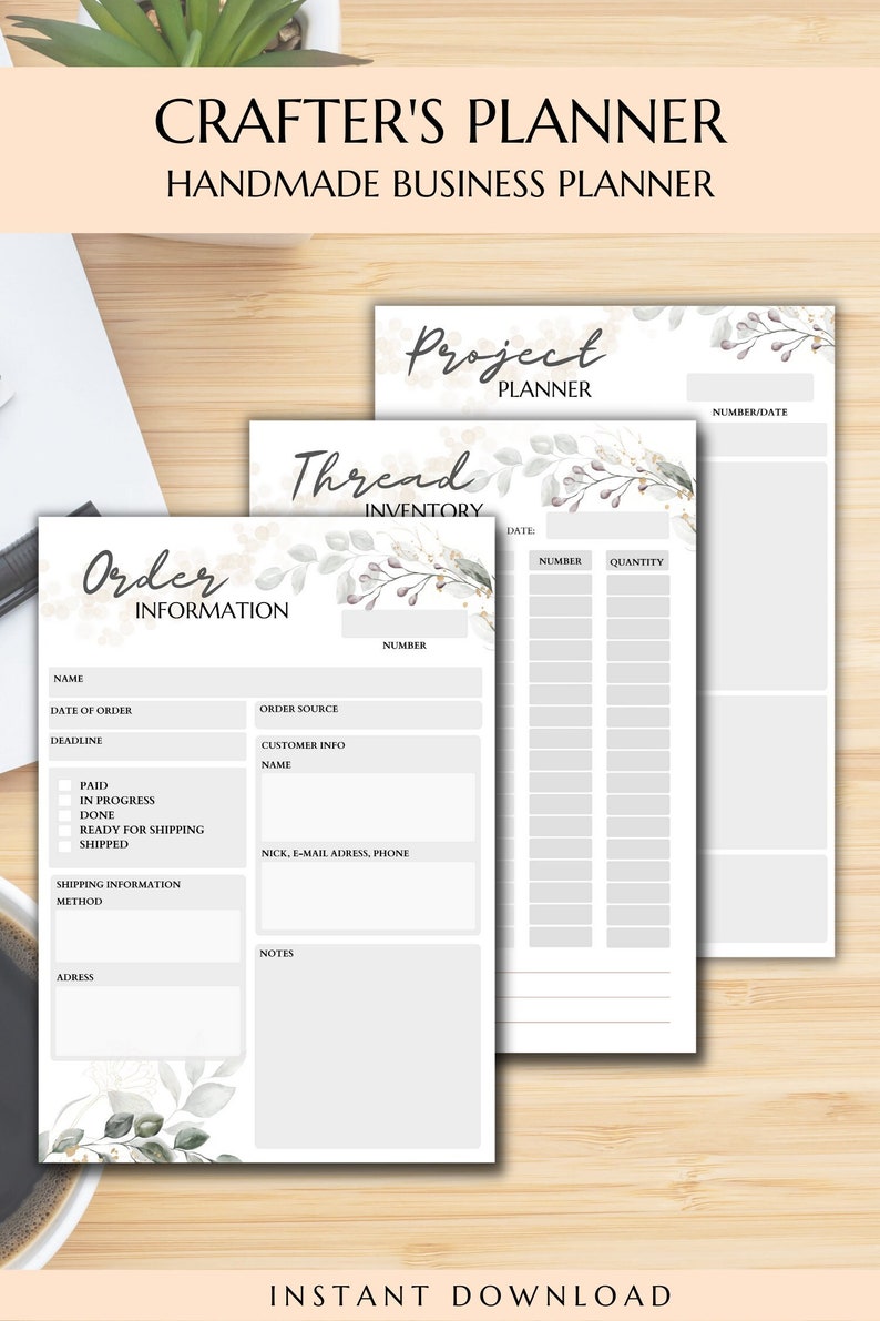 Crafter's Planner for Digital Download Printable Craft - Etsy