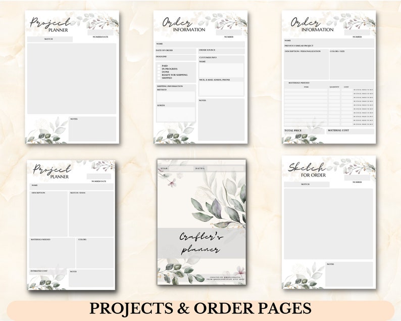 Crafter's Planner for Digital Download Printable Craft - Etsy