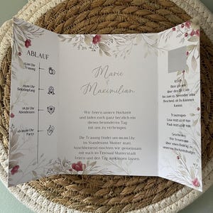 Hochzeitseinladung, Einladung zur Hochzeit, stilvolle Einladung, elegante Einladung, Fensterformat, Einladung im Fensterformat