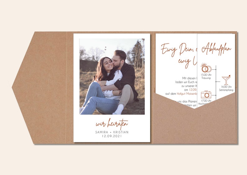 Invitation card wedding pocketfold wedding cards wedding invitations wedding stationery personalized invitation cards image 1