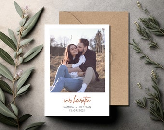 Wedding invitation card with envelope wedding invitation kraft paper