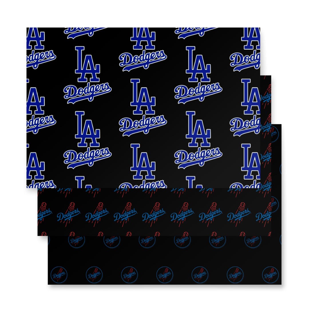 LA Dodgers Wrapping Paper Sheets - Etsy
