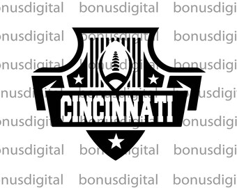 Cincinnati SVG, PNG, PDF, EPs, Ai Descarga instantánea de archivos de corte Descarga instantánea de Cricut