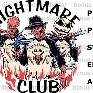 Halloween, Nightmare Club PNG , Spooky Season, Hell Devil Fire, Trendy Halloween, Hell Club PNG, Halloween PNG, Instant Digital Download