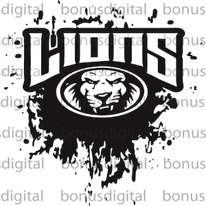 Lions  SVG, PNG, PDF, EPs, Ai Instant download cutting files cricut instant download
