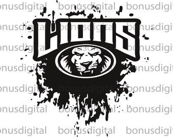 Lions  SVG, PNG, PDF, EPs, Ai Instant download cutting files cricut instant download