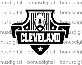 Cleveland SVG, PNG, PDF, EP, Ai Download immediato dei file di taglio Cricut Download immediato