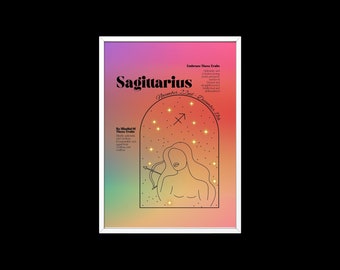 Sagittarius Zodiac Art Prints, Constellation Wall Art, Astrology Prints For Her Zodiac Prints For Him, Instant Download Art Prints