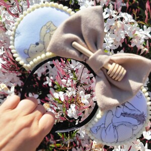 Orejas de ratón hechas a mano de osito de peluche