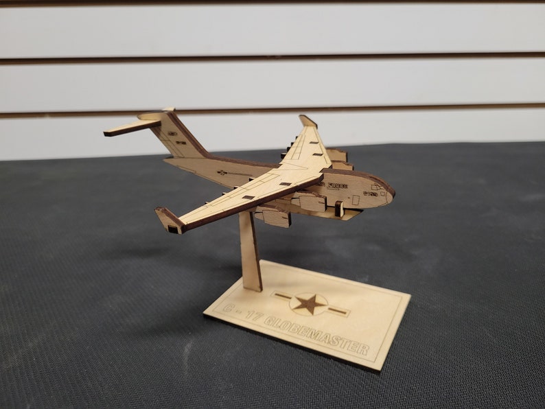 C17 Globemaster Laser Cut Wooden Model Kit Etsy